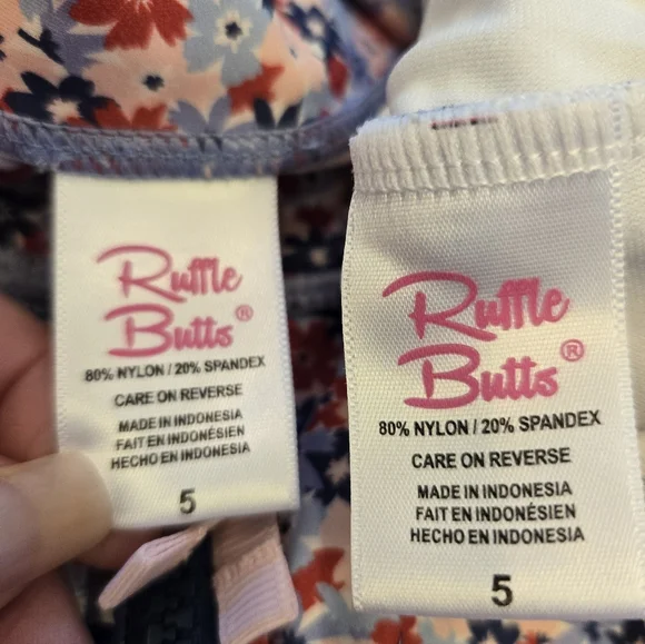 Pair of Ruffle Butts Swimsuits, 5T - Picture 5 of 8